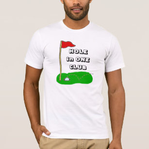 Camiseta Agujero en un golf personalizado club