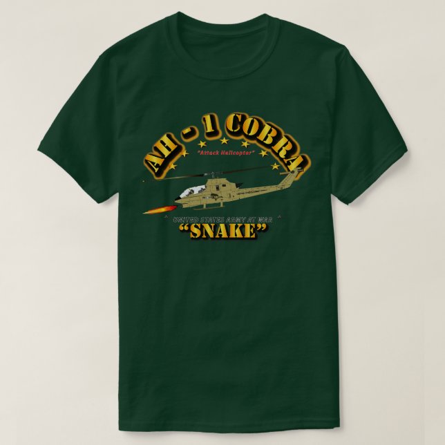 Camiseta AH1 Cobra Snake (Diseño del anverso)