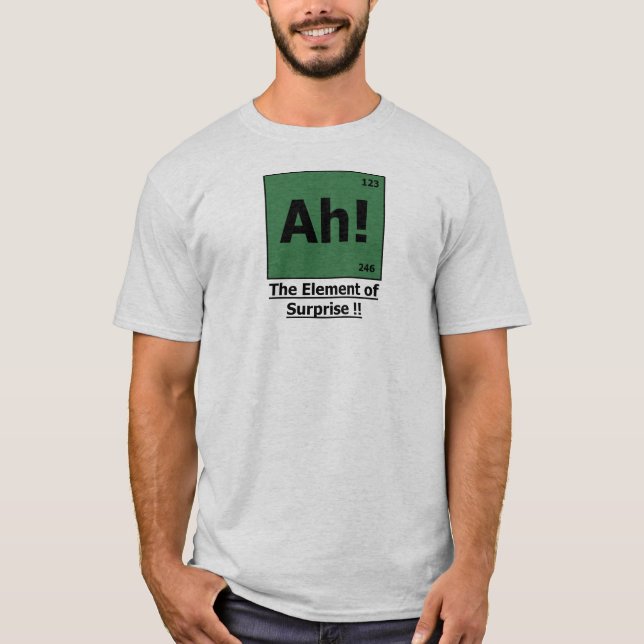 Camiseta ¡Ah! El elemento de la ceniza y del verde de la (Anverso)