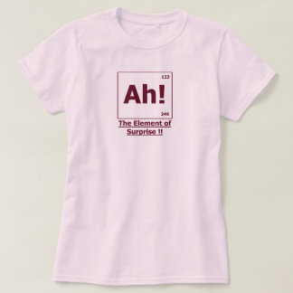 Camiseta ¡Ah! El elemento de la sorpresa