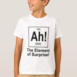 Camiseta ¡Ah! El elemento de la sorpresa