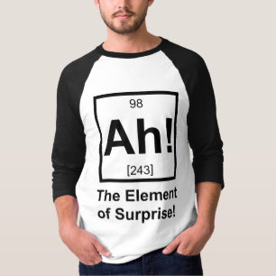 Camiseta Ah el elemento del símbolo periódico del element