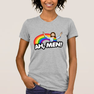 Camiseta Ah hombres - Jesús Arcoíris