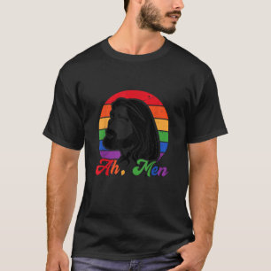 Camiseta Ah Men Jesus Christ Gay Christian Funny Orgullo LG