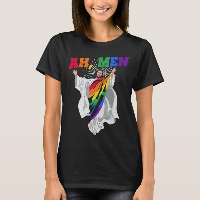 Camiseta Ah Men Pride Month Human Rights Proud Ally Queer L (Anverso)