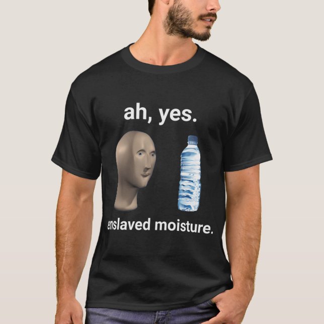 Camiseta Ah Yes Eslavado Meme del Dedo de Humedad (Anverso)