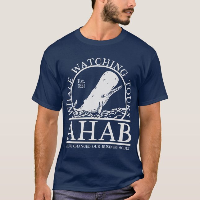 Camiseta Ahab Whale Watch (Mono) (Anverso)