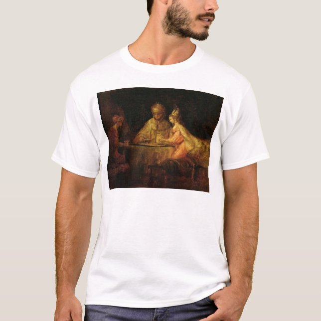 Camiseta Ahasuerus, Haman y Esther, c.1660 (Anverso)
