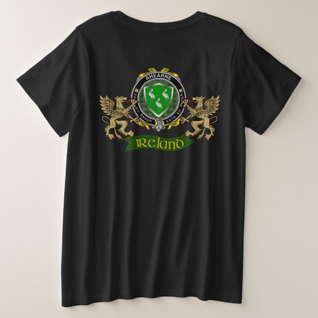 Camiseta Ahearne Irish Shield Women's Plus T-Shirt (Reverso del diseño)