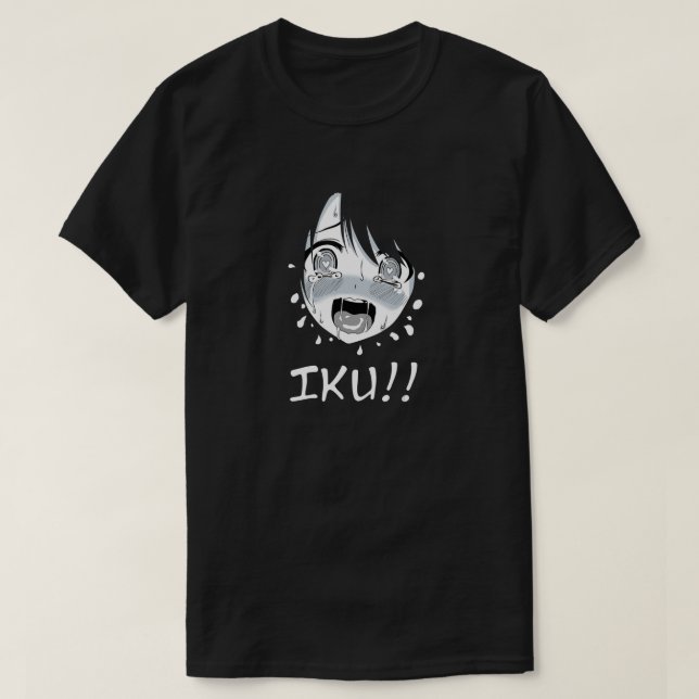 Camiseta Ahegao Face Anime Manga Hentai Chica Iku (Diseño del anverso)