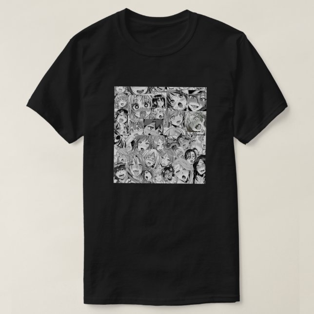 Camiseta Ahegao Otaku Anime Derramando a Anime Weeb Lo (Diseño del anverso)