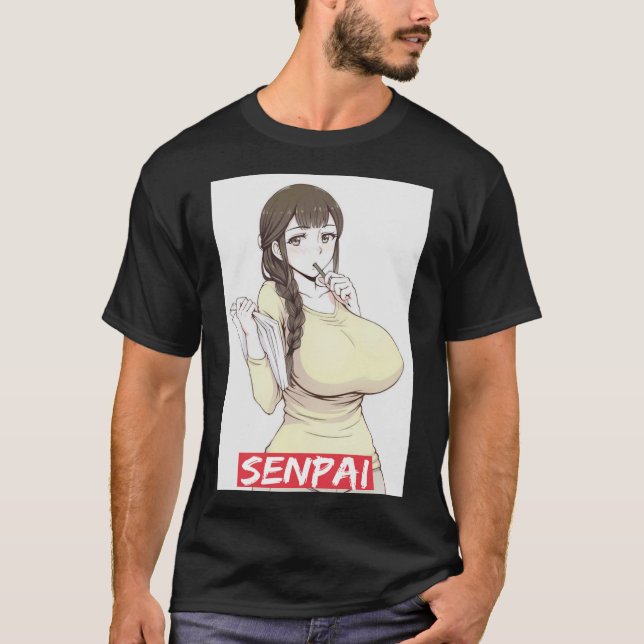Camiseta ahegao Senpai 1 (Anverso)