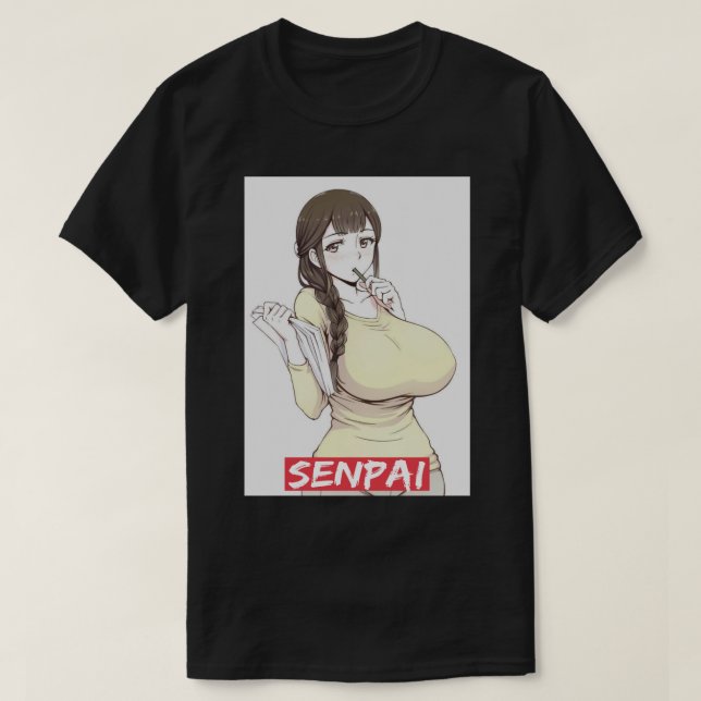 Camiseta ahegao Senpai 1 (Diseño del anverso)