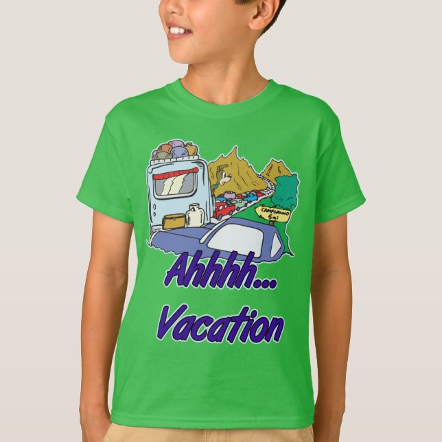 Camiseta Ahh Vacation Camping (Anverso)