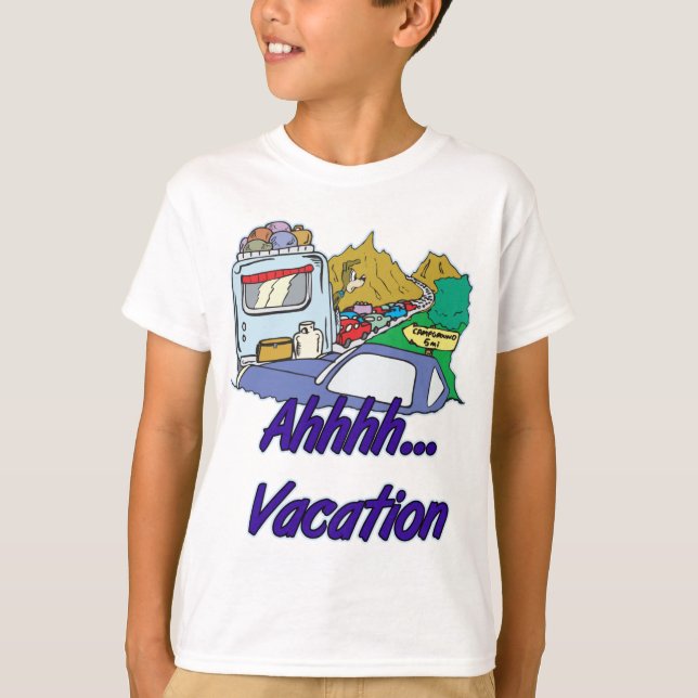 Camiseta Ahh Vacation Camping (Anverso)