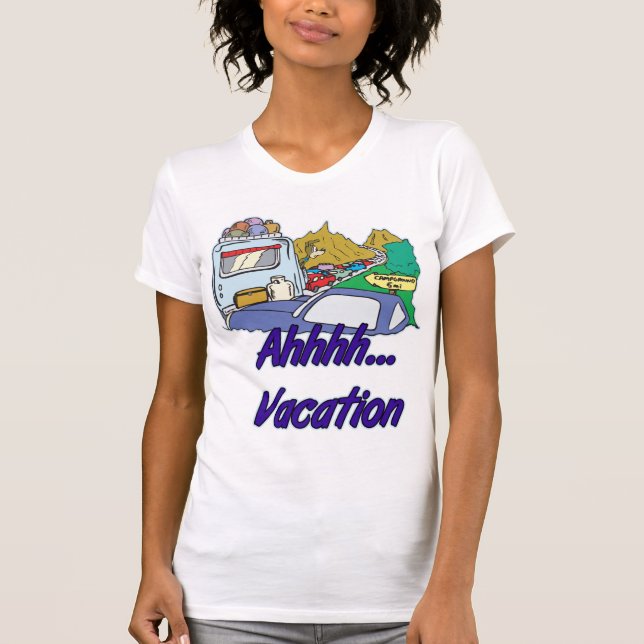 Camiseta Ahh Vacation Camping (Anverso)