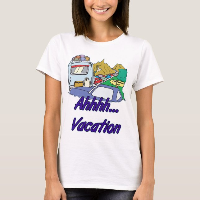 Camiseta Ahh Vacation Camping (Anverso)