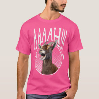 Camiseta Ahhh gritando a Goat Funny Goat Lover gritando a G