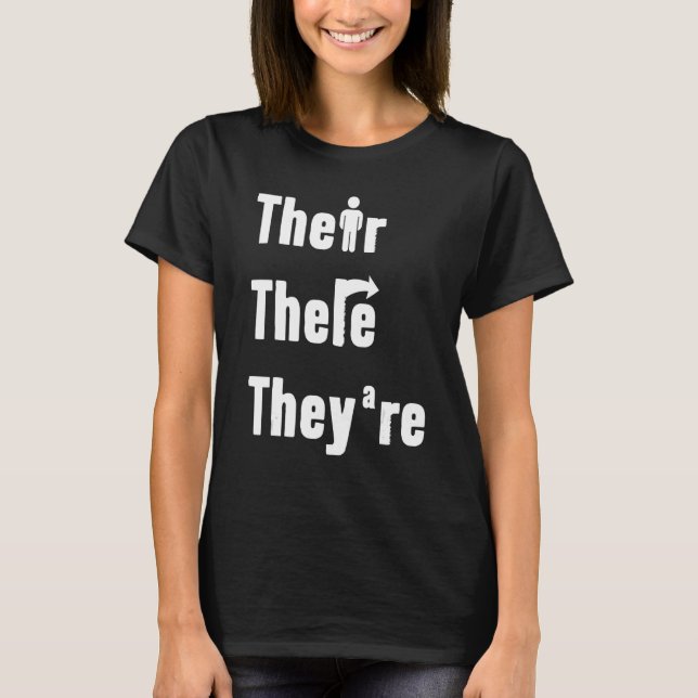 Camiseta Ahí están los profesores de inglés Grammar Explan (Anverso)