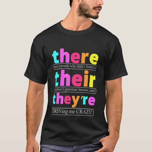 Camiseta Ahí están los profesores graciosos (Anverso)