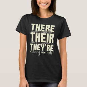 Camiseta Ahí están sus profesores de gramática inglesa