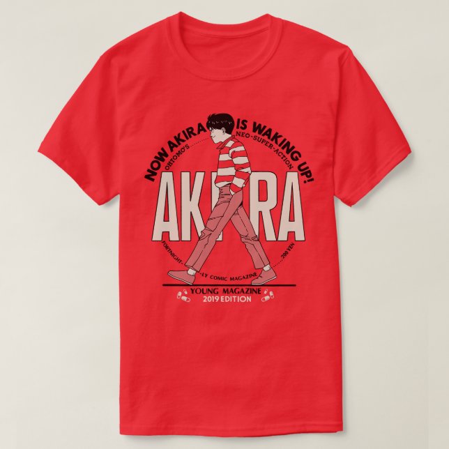 CAMISETA AHORA AKIRA SE ESTÁ DESPERTANDO (Diseño del anverso)