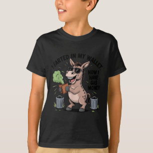 Camiseta Ahora, En Mi Cartera Tengo Dinero Del Gas Gracioso