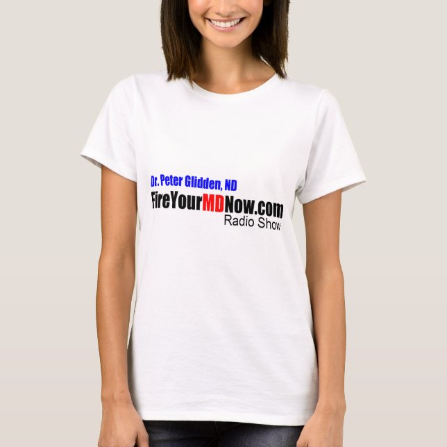 Camiseta Ahora encienda a su programa radiofónico del MD (Anverso)