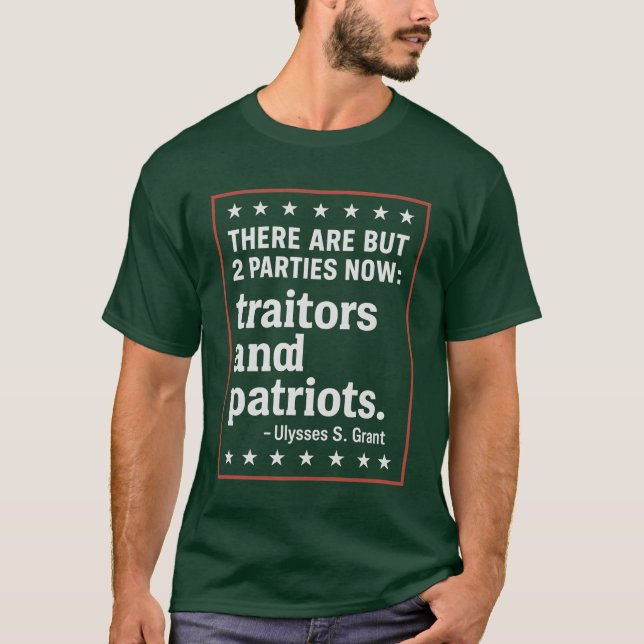 Camiseta AHORA HAY MÁS DE 2 FIESTAS traidores y patriotas. (Anverso)