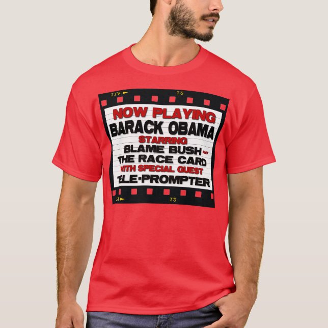 Camiseta Ahora jugando - Barack Obama anti (Anverso)