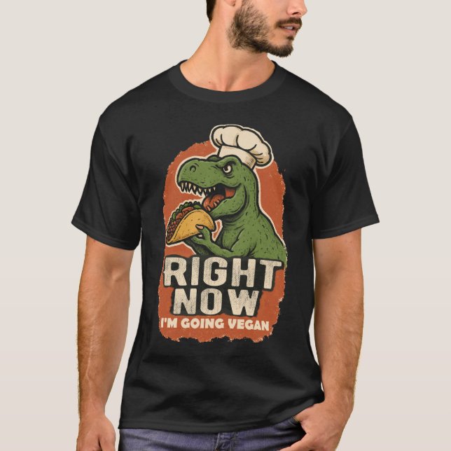 CAMISETA AHORA MISMO VOY A VEGAN (Anverso)