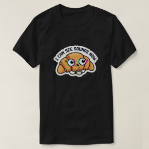Camiseta Ahora Puedo Ver Sonidos – Café Croissant con Fallo