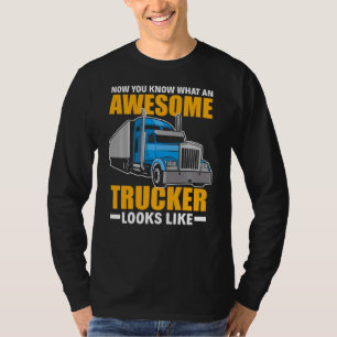 Camiseta Ahora Sabes Que Un Camionero Impresionante Parece