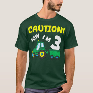 Camiseta Ahora soy 3 Tractor 3er cumpleaños Farmer Boy 3 añ