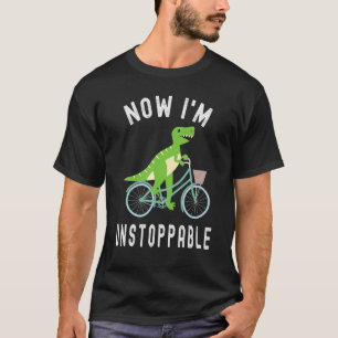 Camiseta Ahora soy imparable ciclismo de dinosaurio Rex
