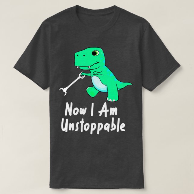Camiseta Ahora soy imparable Dinosaur Funny TRex (1) (Diseño del anverso)