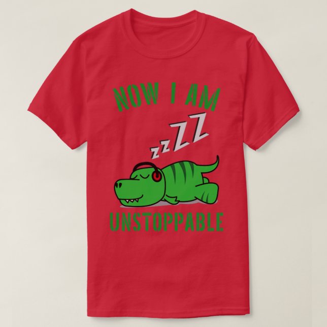 Camiseta Ahora Soy Imparable Funny TRex (Diseño del anverso)