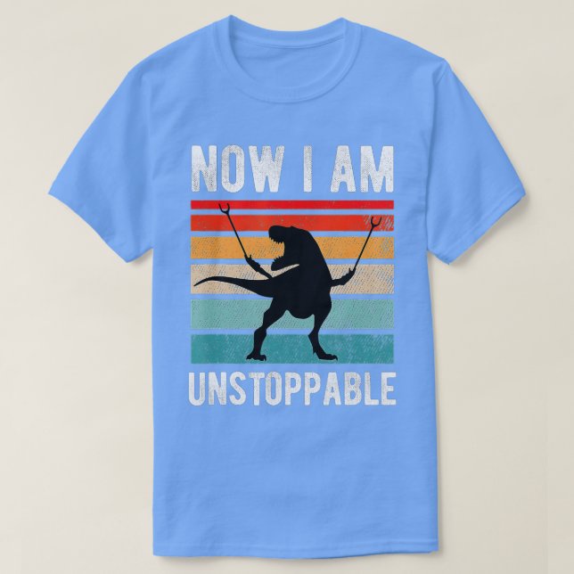 Camiseta Ahora Soy Imparable Funny TRex (10) (Diseño del anverso)