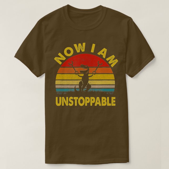 Camiseta Ahora Soy Imparable Funny TRex (6) (Diseño del anverso)