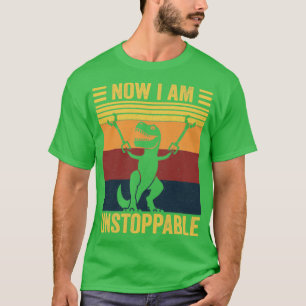 Camiseta Ahora Soy Imparable Retro Style TRex Dinosaur Gif