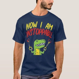 Camiseta Ahora Soy Imparable Trex Funny Dinosaur Robot Cla