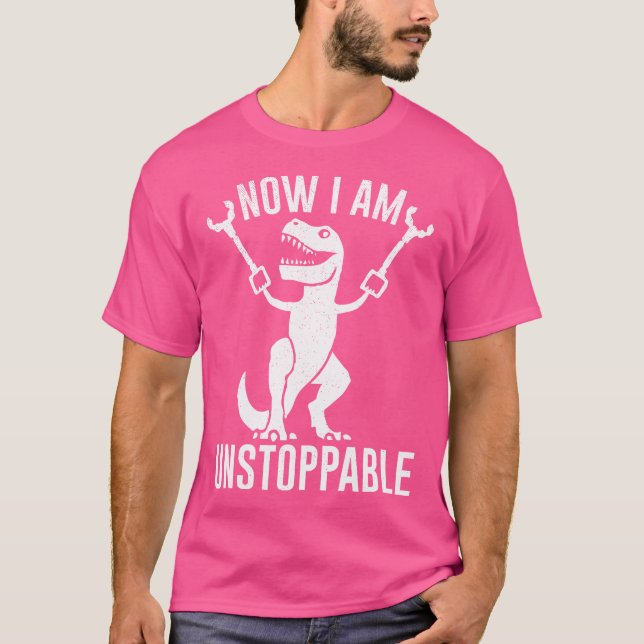 Camiseta Ahora Soy Inparable Funny Dinosaurio T-Rex (Anverso)