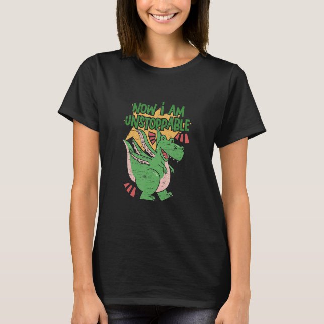 Camiseta Ahora Soy Un Animal Salvaje Rex Dinos (Anverso)
