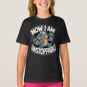 Camiseta Ahora soy un imparable gracioso T-Rex con brazos r