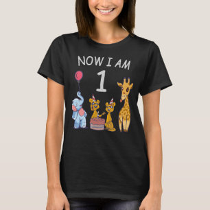Camiseta Ahora tengo 1 año de nacido en el zoológico