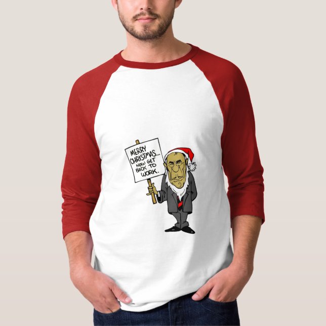Camiseta Ahora vuelva trabajar el navidad Boss (Anverso)