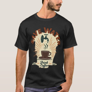 Camiseta Ahorra Agua Bebe Café