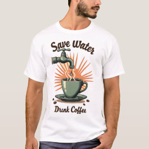 Camiseta Ahorra Agua Bebe Café