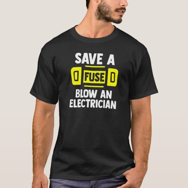 Camiseta Ahorra Un Golpe De Fusión En Un Electricano (Anverso)