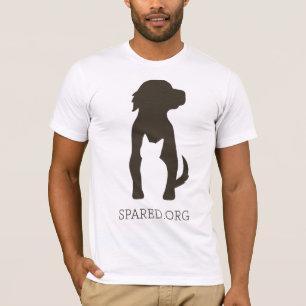 Camiseta AHORRADA del logotipo - marrón